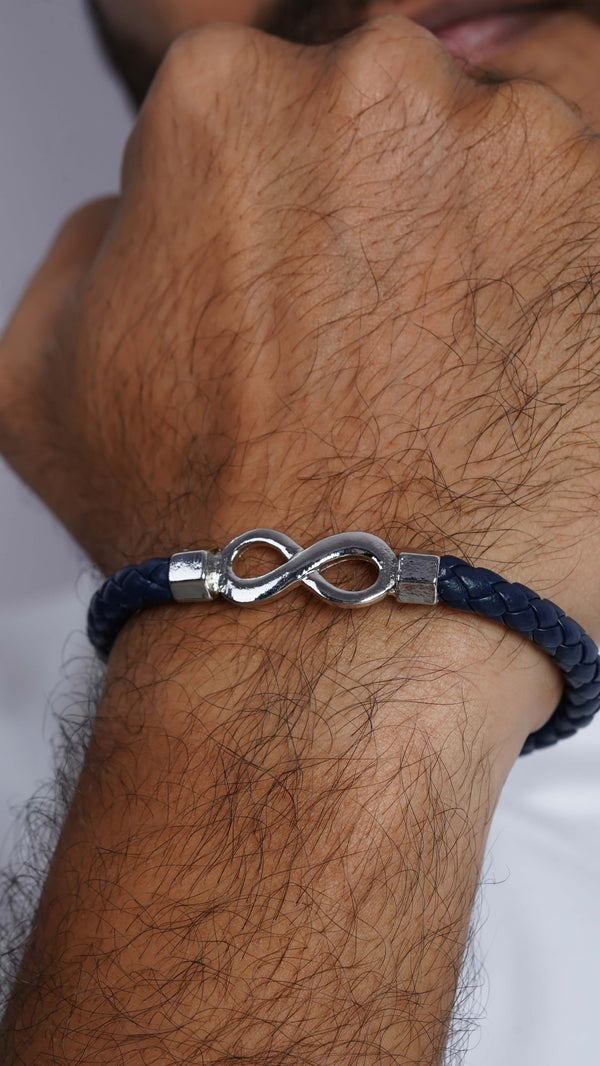 The Leather Infinity Men's Bracelet