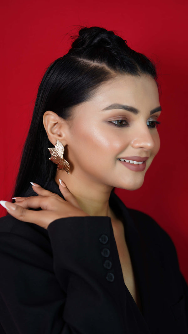 Leaf Statement Earrings