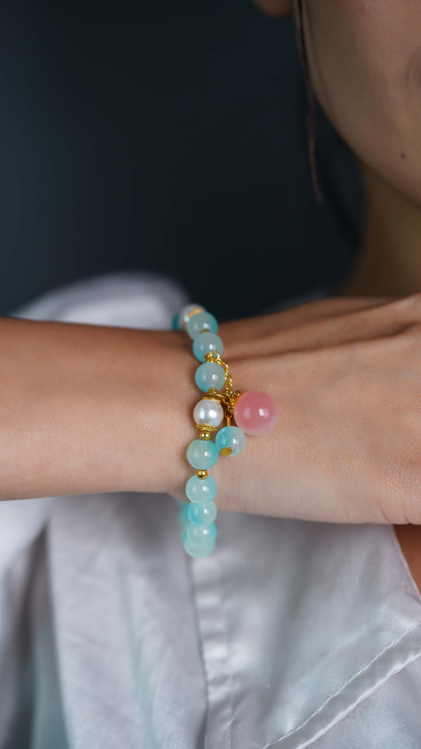 Serene Charm Beaded Bracelet