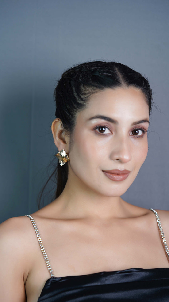 Wavy Gold Earrings
