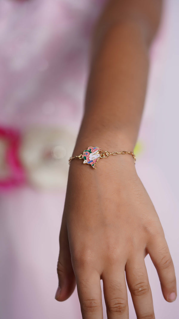 Unicorn & Rainbow Charm Kid's Bracelets
