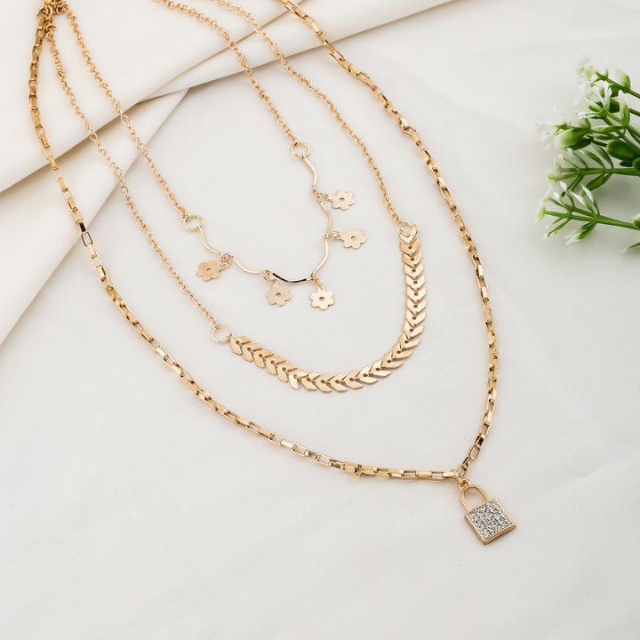 Lock Your Love Layered Chain