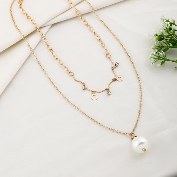 Pearl and Sparkle Layered Chain