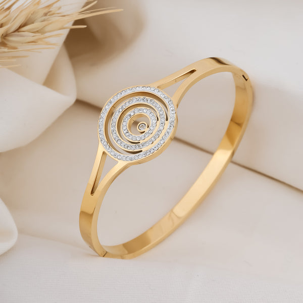 Radiant Spiral Diamond Bracelet