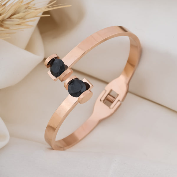 Black Diamond Rose Gold Bracelet