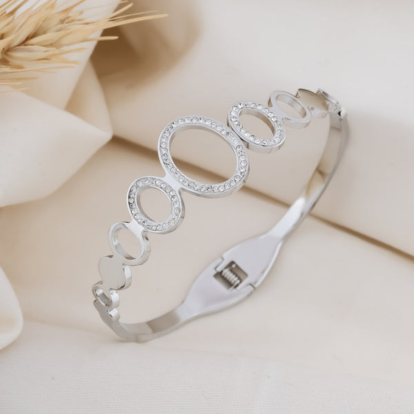 Circular Silver Bracelet