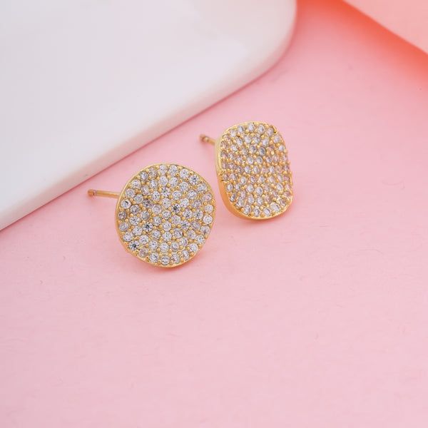 Round Diamond Stud Earrings