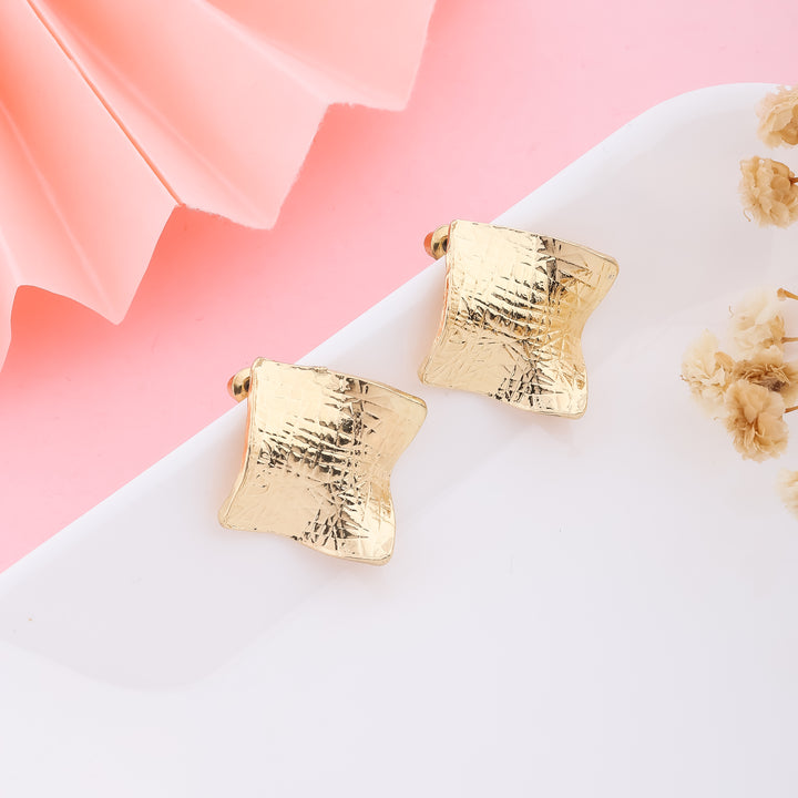 Wavy Gold Earrings