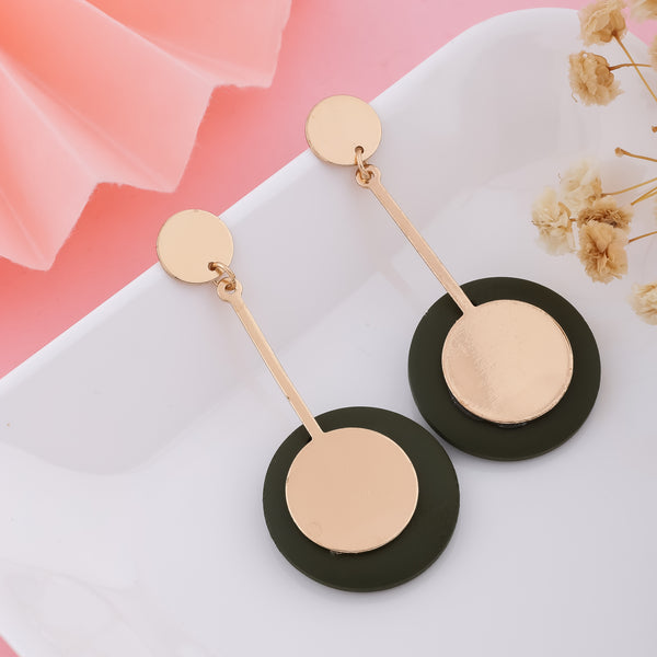 Circular Contrast Earrings