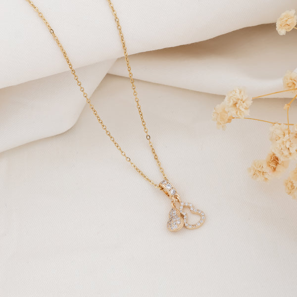 Pear Drop Gold Necklace