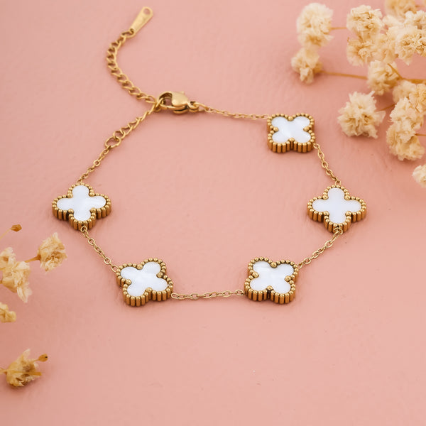 Lucky Clover Charm Bracelet