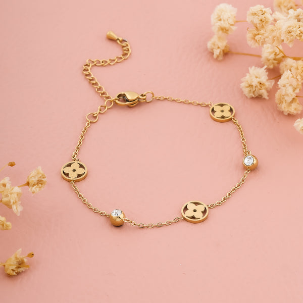 Floral Charm Bracelet