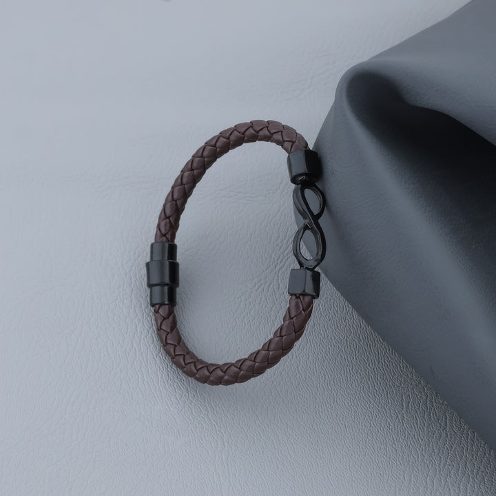 The Leather Infinity Men's Bracelet