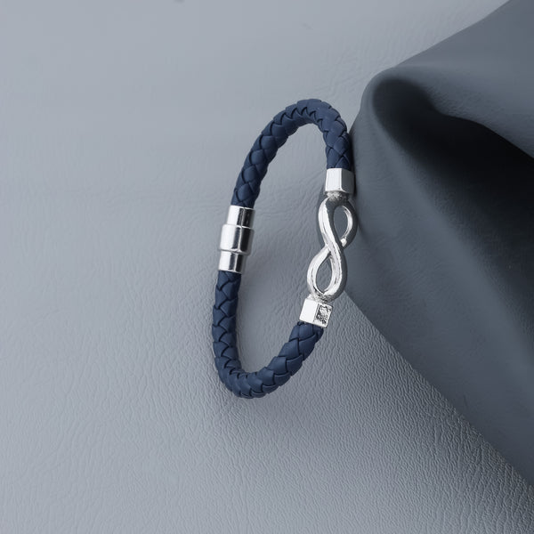 The Leather Infinity Men's Bracelet