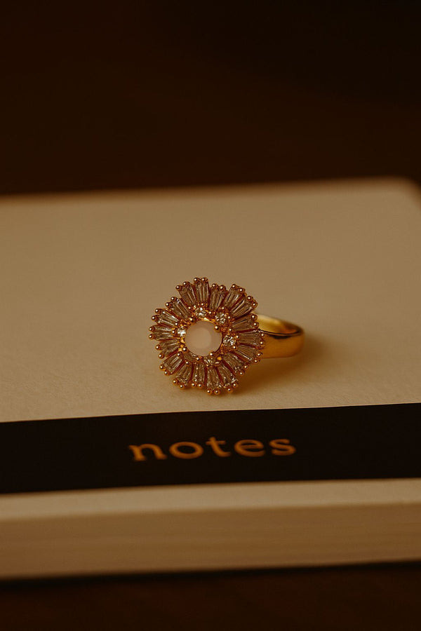 Golden Halo Adjustable Ring